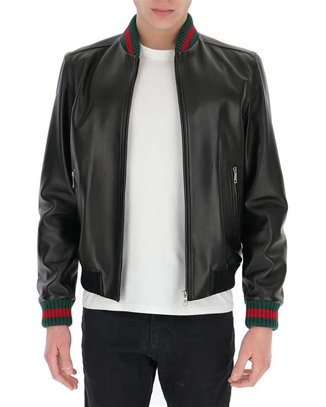 gucci original leather jacket